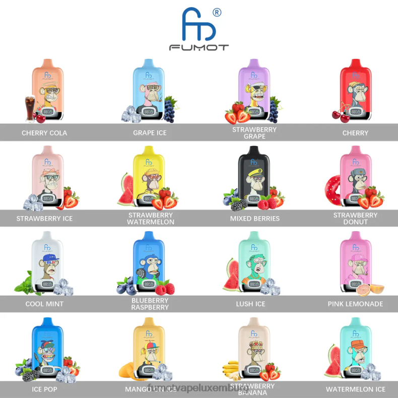 12000 20 ml Einweg-Vape-Pod – (1 Stück) Kiwi, Passionsfrucht, Guave Fumot Digital Box BDR6J133 Fumot vape geschmack