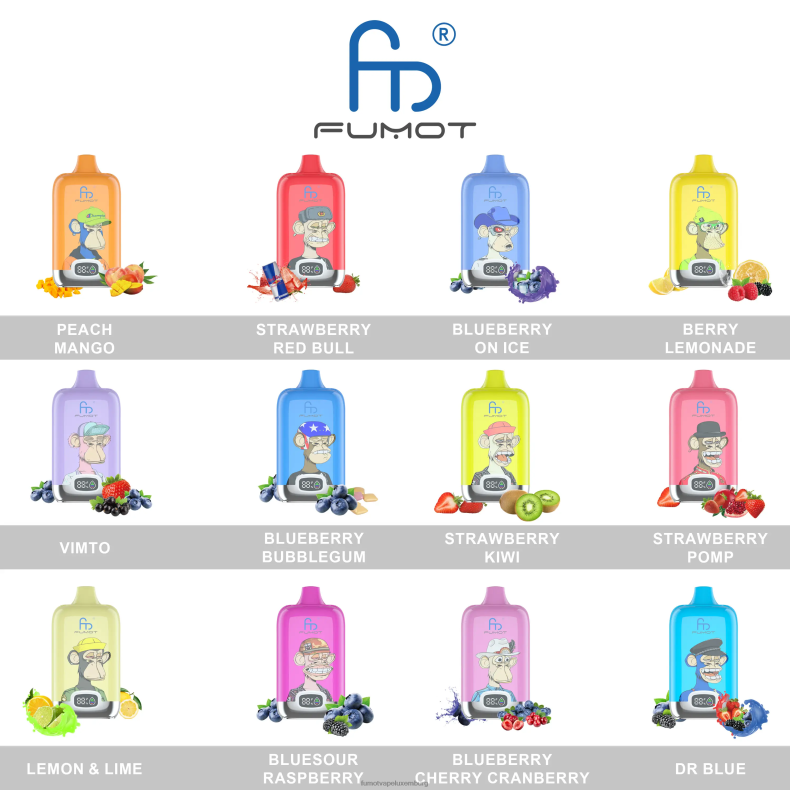 12000 20 ml Einweg-Vape-Pod – (1 Stück) Kiwi, Passionsfrucht, Guave Fumot Digital Box BDR6J133 Fumot vape geschmack