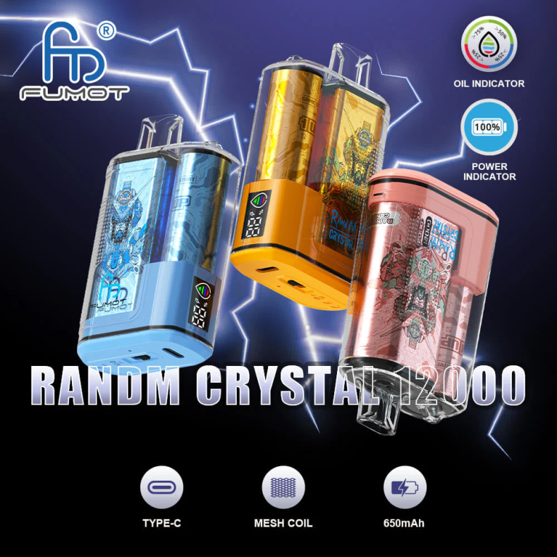 12000 Einweg-Vape-Box – 20 ml (1 Stück) Apfel-Beeren-Explosion Fumot Crystal BDR6J253 Fumot vape geschmack