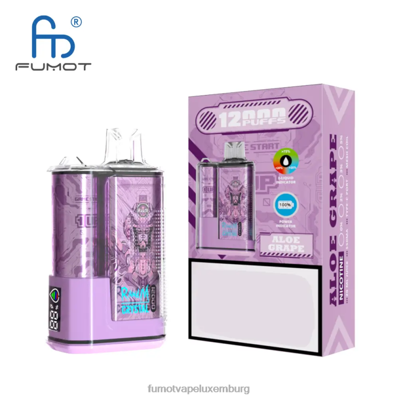 12000 Einweg-Vape-Box – 20 ml (1 Stück) Blaubeer-Himbeere Fumot Crystal BDR6J261 Fumot e zigarette