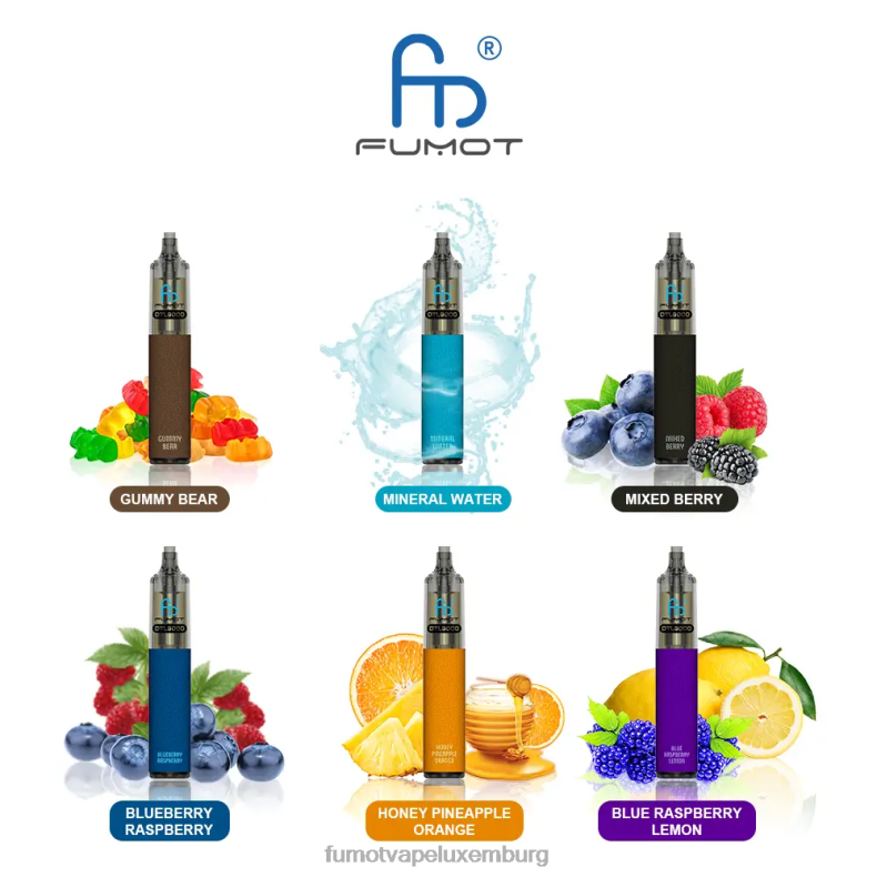 Einweg-Vape-Pen 9000 – 18 ml (1 Stück) Wassermelone fröhliche Süßigkeiten Fumot DTL BDR6J374 Fumot vape Lëtzebuerg