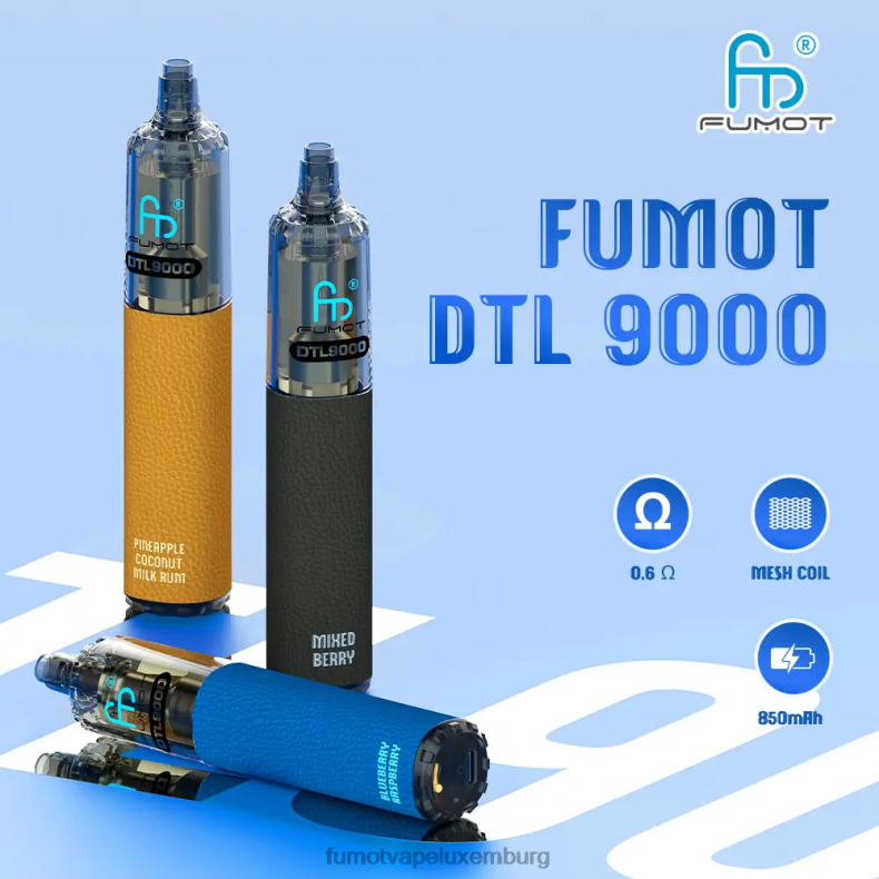 Einweg-Vape-Pen 9000 – 18 ml (1 Stück) Wassermelone fröhliche Süßigkeiten Fumot DTL BDR6J374 Fumot vape Lëtzebuerg