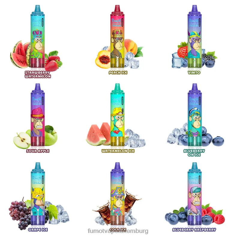 15000 Einweg-Vaporizer 25 ml (1 Stück) Blaubeere auf Eis Fumot Tornado BDR6J164 Fumot vape Lëtzebuerg