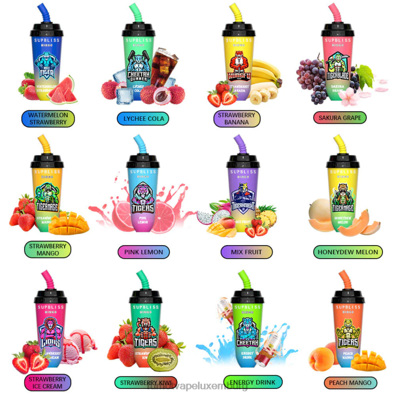 8000 Einweg-Vape-Pod-Gerät – 16 ml (1 Stück) blaue Razz-Kirsche Fumot Supbliss Bingo BDR6J394 Fumot vape Lëtzebuerg