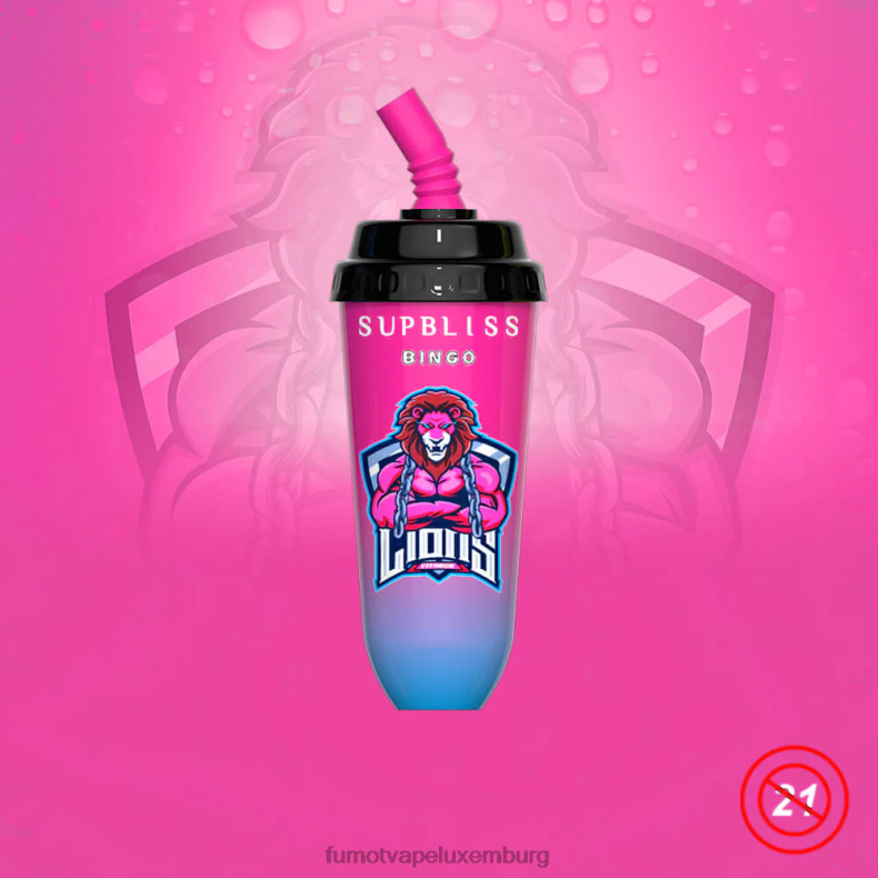 8000 Einweg-Vape-Pod-Gerät – 16 ml (1 Stück) blaue Razz-Kirsche Fumot Supbliss Bingo BDR6J394 Fumot vape Lëtzebuerg