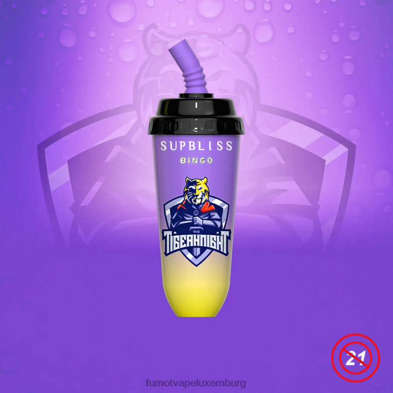 8000 Einweg-Vape-Pod-Gerät – 16 ml (1 Stück) blaue Razz-Kirsche Fumot Supbliss Bingo BDR6J394 Fumot vape Lëtzebuerg