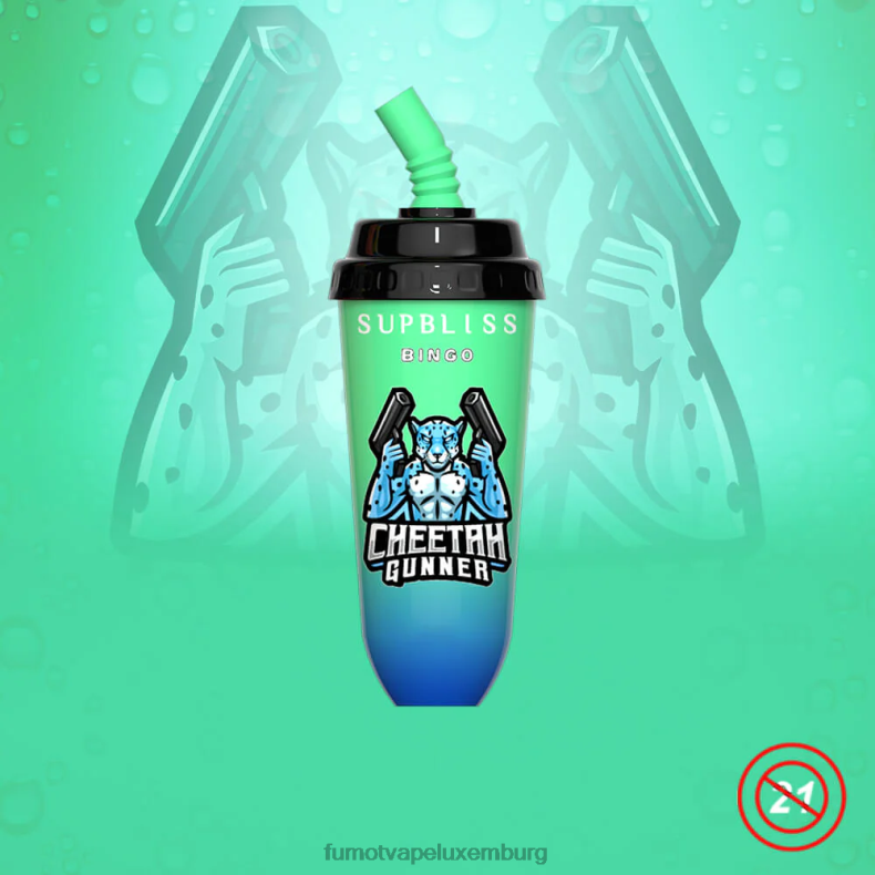 8000 Einweg-Vape-Pod-Gerät – 16 ml (1 Stück) blaue Razz-Kirsche Fumot Supbliss Bingo BDR6J394 Fumot vape Lëtzebuerg