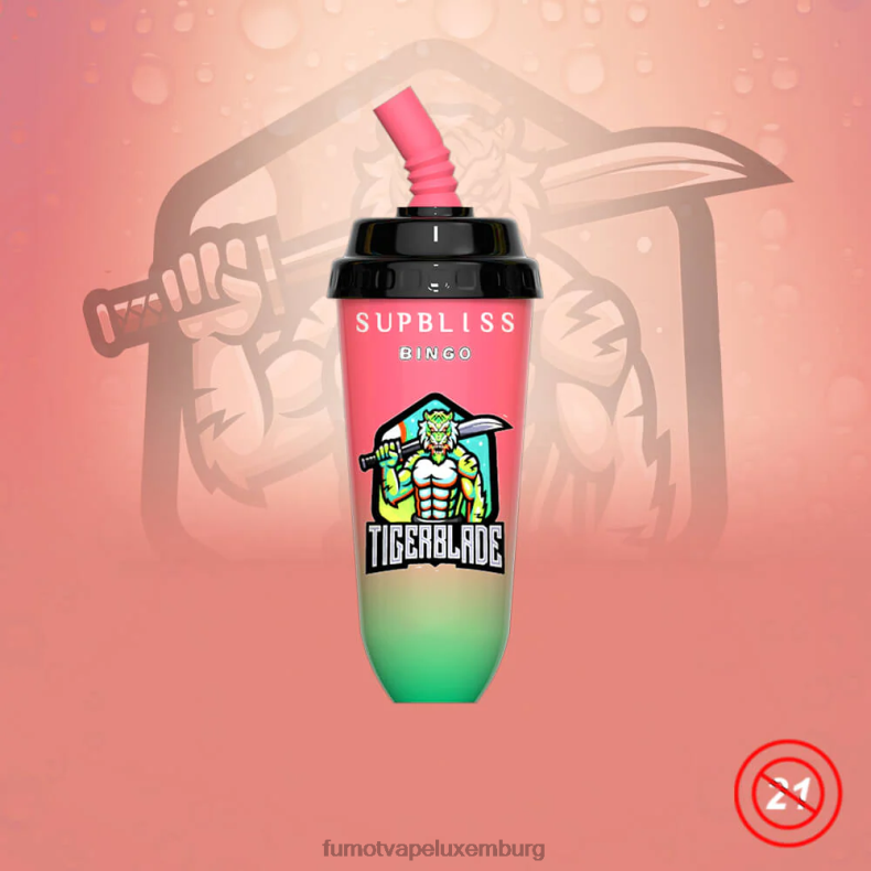 8000 Einweg-Vape-Pod-Gerät – 16 ml (1 Stück) blaue Razz-Kirsche Fumot Supbliss Bingo BDR6J394 Fumot vape Lëtzebuerg