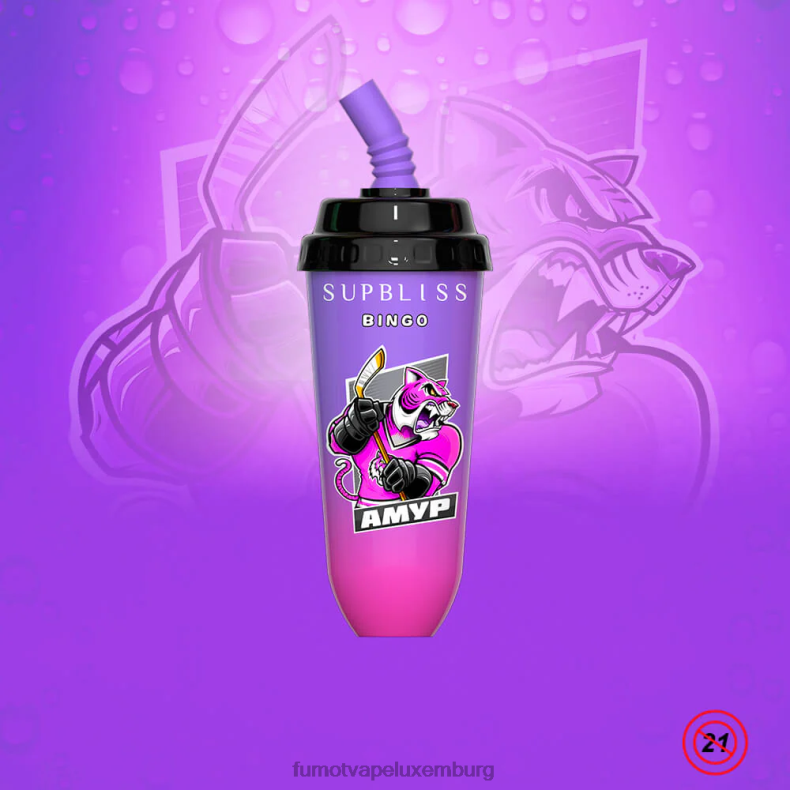 8000 Einweg-Vape-Pod-Gerät – 16 ml (1 Stück) blaue Razz-Kirsche Fumot Supbliss Bingo BDR6J394 Fumot vape Lëtzebuerg